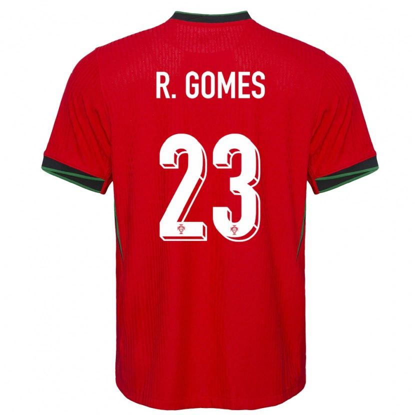 Danxen Dame Portugal Rodrigo Gomes #23 Rød Hjemmetrøye Drakt Trøye 24-26 Skjorter T-Skjorte