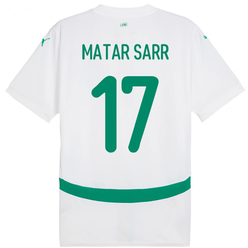 Danxen Dame Senegal Pape Matar Sarr #17 Hvit Hjemmetrøye Drakt Trøye 24-26 Skjorter T-Skjorte