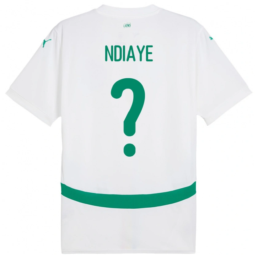 Danxen Dame Senegal Rassoul Ndiaye #0 Hvit Hjemmetrøye Drakt Trøye 24-26 Skjorter T-Skjorte