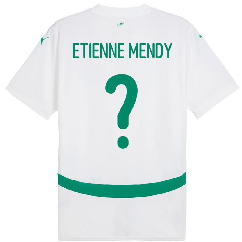 Danxen Dame Senegal Etienne Mendy #0 Hvit Hjemmetrøye Drakt Trøye 24-26 Skjorter T-Skjorte