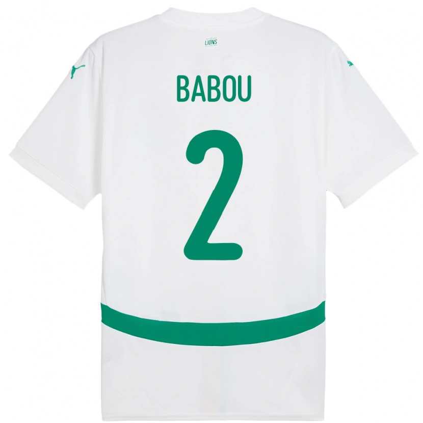 Danxen Dame Senegal Marieme Babou #2 Hvit Hjemmetrøye Drakt Trøye 24-26 Skjorter T-Skjorte