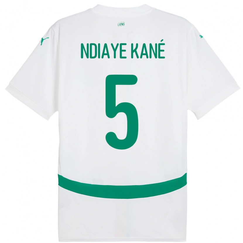 Danxen Dame Senegal Ndeye Ndiaye Kane #5 Hvit Hjemmetrøye Drakt Trøye 24-26 Skjorter T-Skjorte