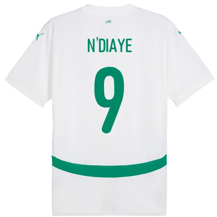 Danxen Dame Senegal Dialy N Diaye #9 Hvit Hjemmetrøye Drakt Trøye 24-26 Skjorter T-Skjorte
