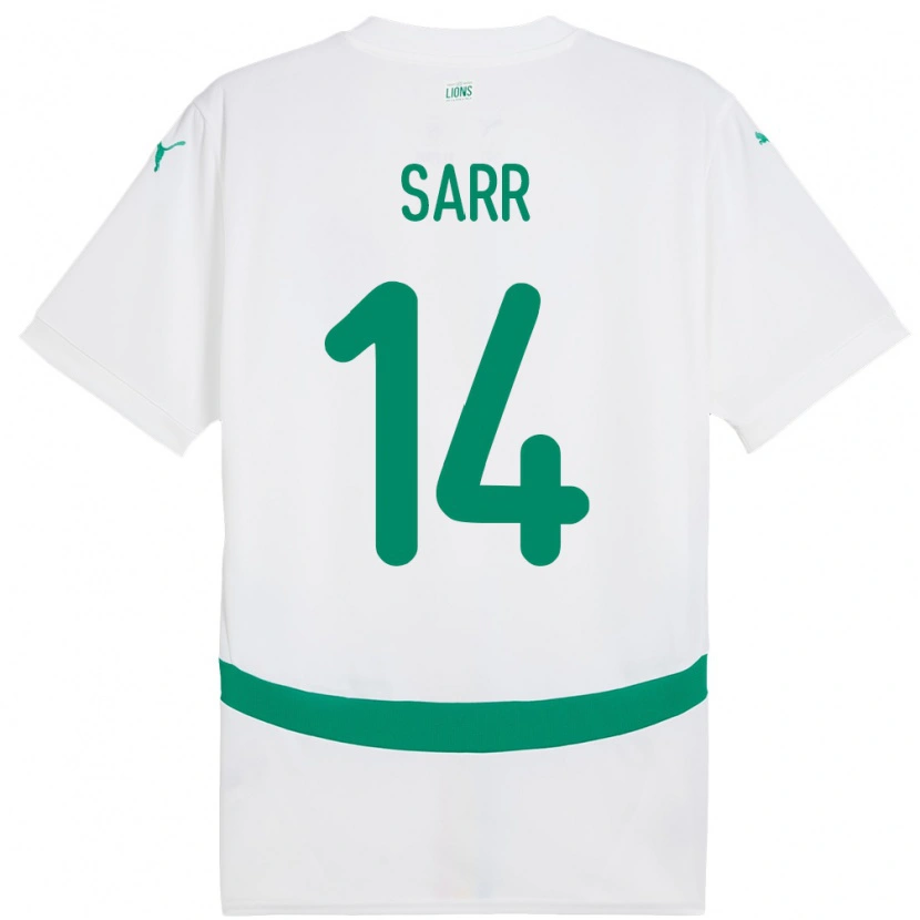 Danxen Dame Senegal Pape Sarr #14 Hvit Hjemmetrøye Drakt Trøye 24-26 Skjorter T-Skjorte