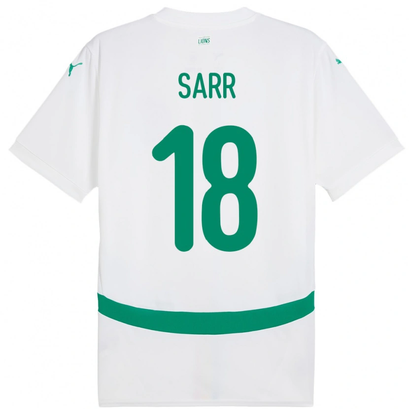 Danxen Dame Senegal Ismaila Sarr #18 Hvit Hjemmetrøye Drakt Trøye 24-26 Skjorter T-Skjorte