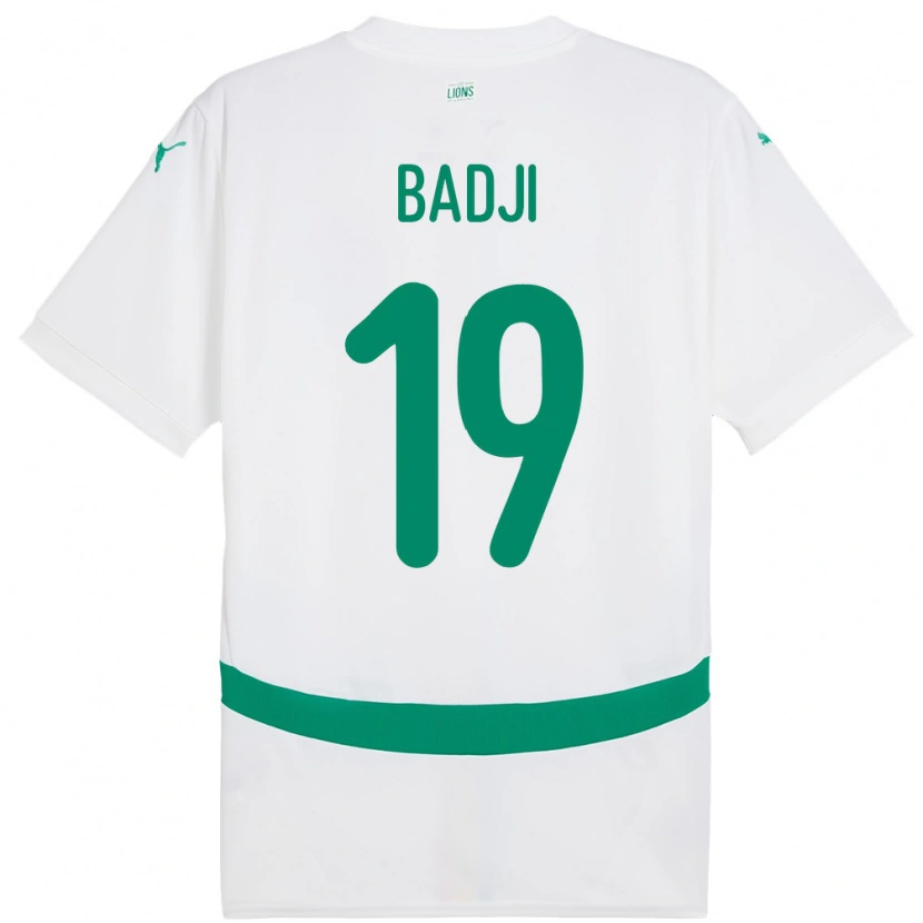 Danxen Dame Senegal Youssouph Badji #19 Hvit Hjemmetrøye Drakt Trøye 24-26 Skjorter T-Skjorte