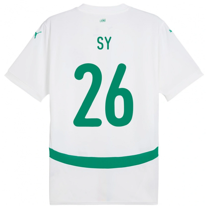Danxen Dame Senegal Astou Sy #26 Hvit Hjemmetrøye Drakt Trøye 24-26 Skjorter T-Skjorte
