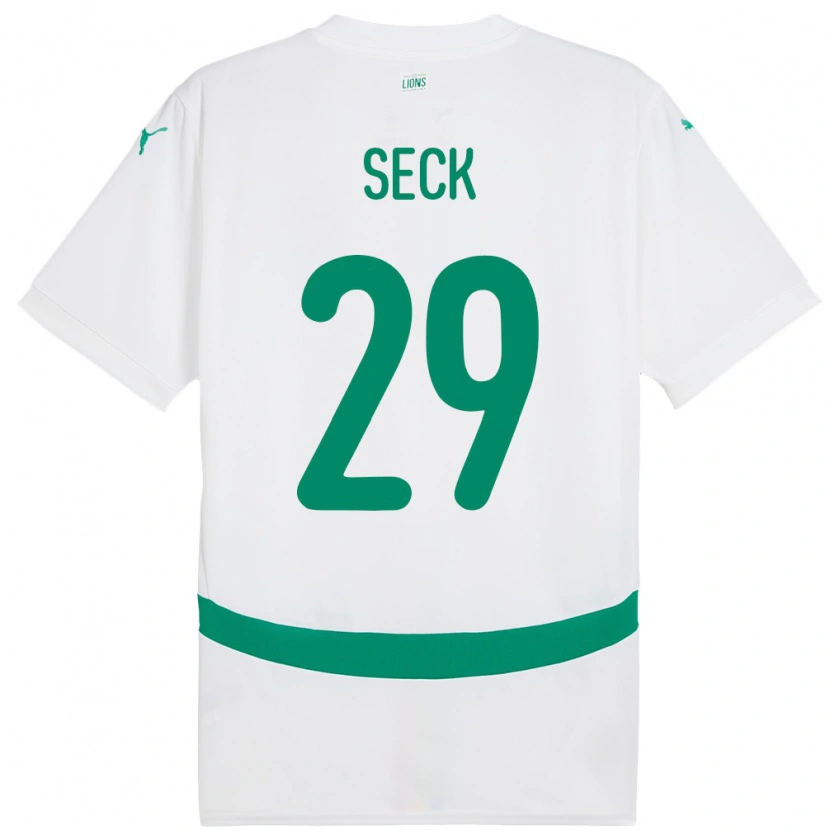 Danxen Dame Senegal Demba Seck #29 Hvit Hjemmetrøye Drakt Trøye 24-26 Skjorter T-Skjorte