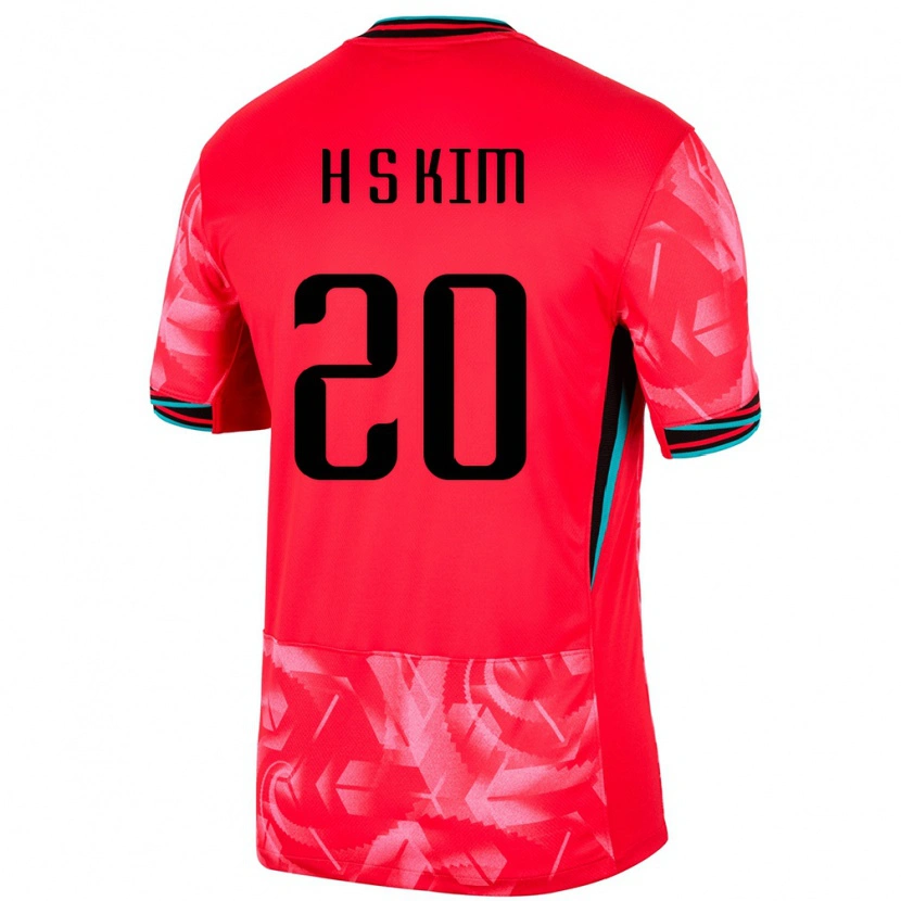 Danxen Dame Sør-Korea Su-Hyung Kim #20 Rød Hjemmetrøye Drakt Trøye 24-26 Skjorter T-Skjorte