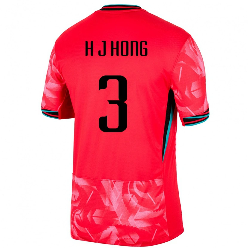 Danxen Dame Sør-Korea Hong Hye Ji #3 Rød Hjemmetrøye Drakt Trøye 24-26 Skjorter T-Skjorte