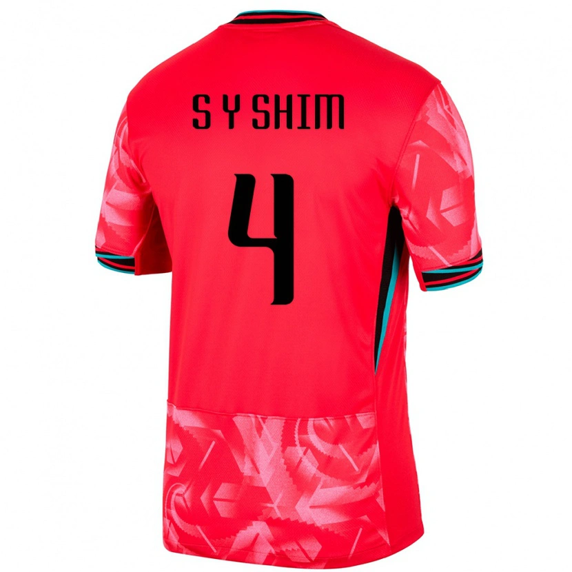 Danxen Dame Sør-Korea Shim Seo Yeon #4 Rød Hjemmetrøye Drakt Trøye 24-26 Skjorter T-Skjorte
