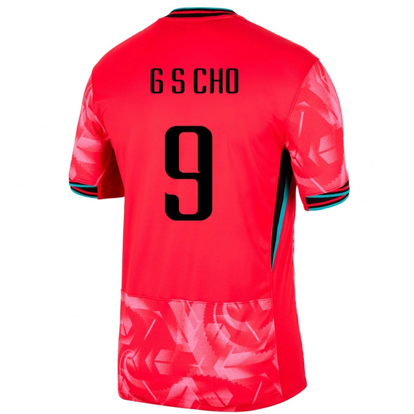 Danxen Dame Sør-Korea Gue-Sung Cho #9 Rød Hjemmetrøye Drakt Trøye 24-26 Skjorter T-Skjorte