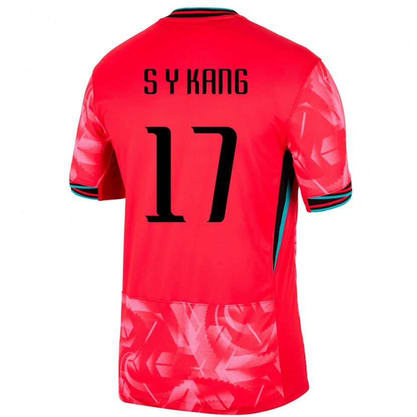 Danxen Dame Sør-Korea Kang Sang Yun #17 Rød Hjemmetrøye Drakt Trøye 24-26 Skjorter T-Skjorte