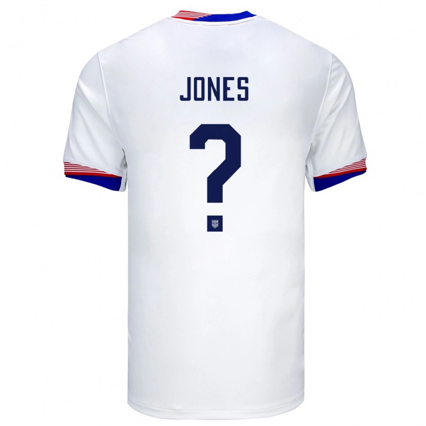 Danxen Dame Usa Austyn Jones #0 Hvit Hjemmetrøye Drakt Trøye 24-26 Skjorter T-Skjorte