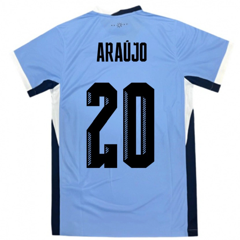 Danxen Dame Uruguay Maxi Araújo #20 Hvit Svart Hjemmetrøye Drakt Trøye 24-26 Skjorter T-Skjorte