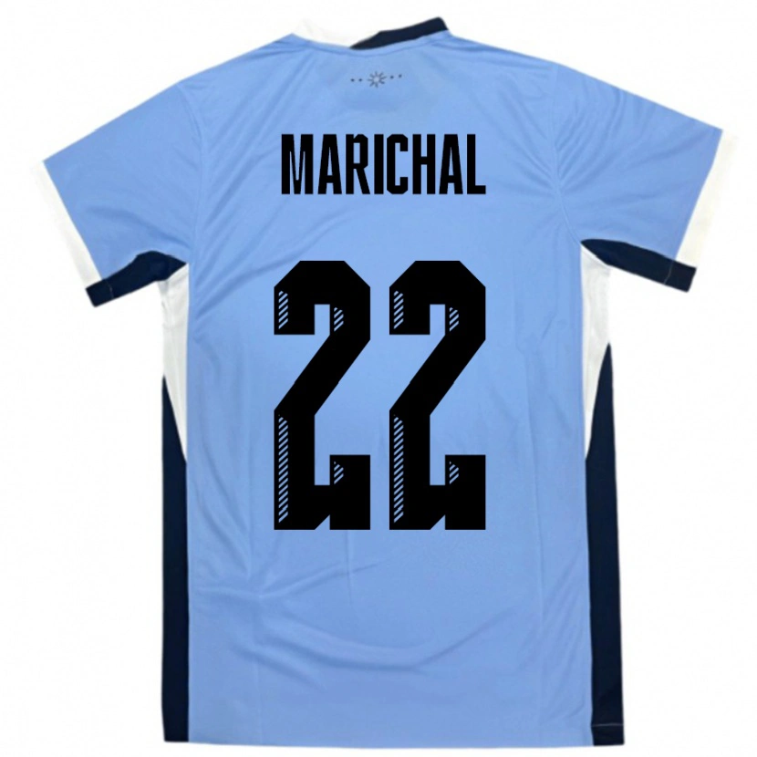 Danxen Dame Uruguay Nicolás Marichal #22 Hvit Svart Hjemmetrøye Drakt Trøye 24-26 Skjorter T-Skjorte