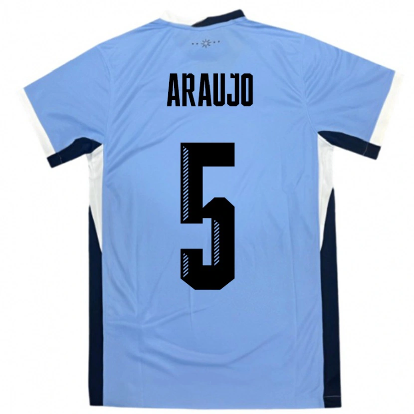 Danxen Dame Uruguay César Araújo #5 Hvit Svart Hjemmetrøye Drakt Trøye 24-26 Skjorter T-Skjorte