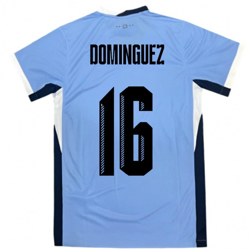 Danxen Dame Uruguay Facundo Dominguez #16 Hvit Svart Hjemmetrøye Drakt Trøye 24-26 Skjorter T-Skjorte