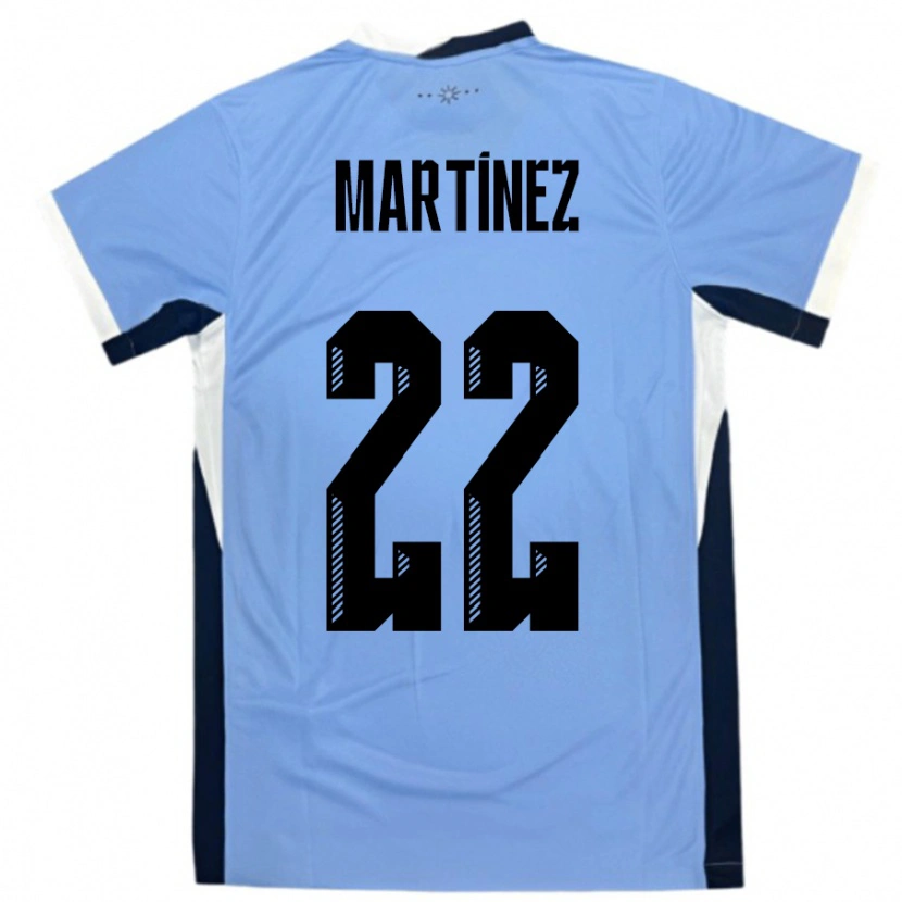 Danxen Dame Uruguay Fredy Martínez #22 Hvit Svart Hjemmetrøye Drakt Trøye 24-26 Skjorter T-Skjorte