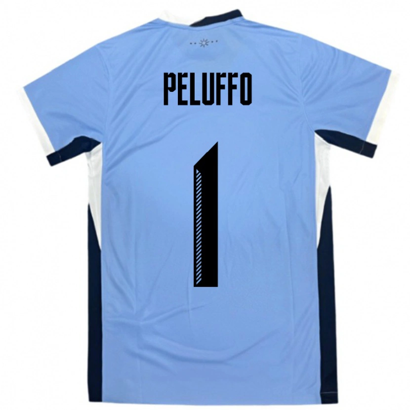 Danxen Dame Uruguay Daniel Peluffo #1 Hvit Svart Hjemmetrøye Drakt Trøye 24-26 Skjorter T-Skjorte