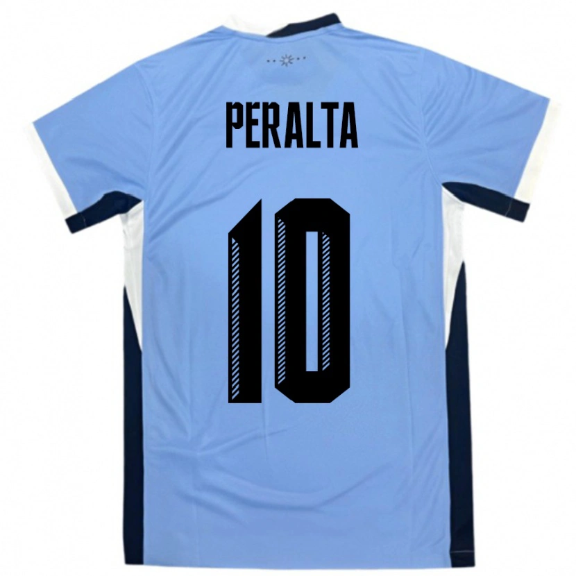 Danxen Dame Uruguay Mateo Peralta #10 Hvit Svart Hjemmetrøye Drakt Trøye 24-26 Skjorter T-Skjorte