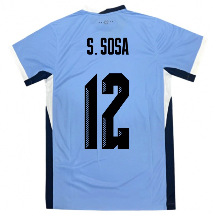Danxen Dame Uruguay Sebastian Sosa #12 Hvit Svart Hjemmetrøye Drakt Trøye 24-26 Skjorter T-Skjorte