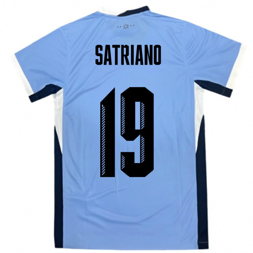 Danxen Dame Uruguay Martin Satriano #19 Hvit Svart Hjemmetrøye Drakt Trøye 24-26 Skjorter T-Skjorte