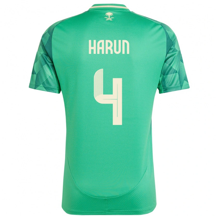 Danxen Dame Saudi-Arabia Saud Harun #4 Grønn Hjemmetrøye Drakt Trøye 24-26 Skjorter T-Skjorte