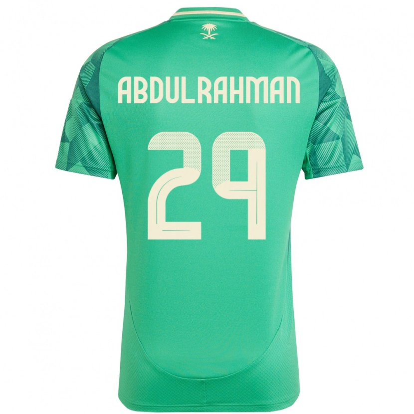 Danxen Dame Saudi-Arabia Mohammed Abdulrahman #29 Grønn Hjemmetrøye Drakt Trøye 24-26 Skjorter T-Skjorte