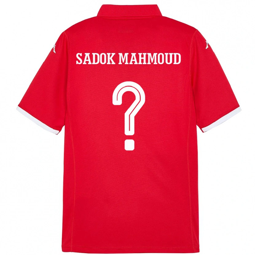 Danxen Dame Tunisia Mohamed Sadok Mahmoud #0 Rød Hjemmetrøye Drakt Trøye 24-26 Skjorter T-Skjorte