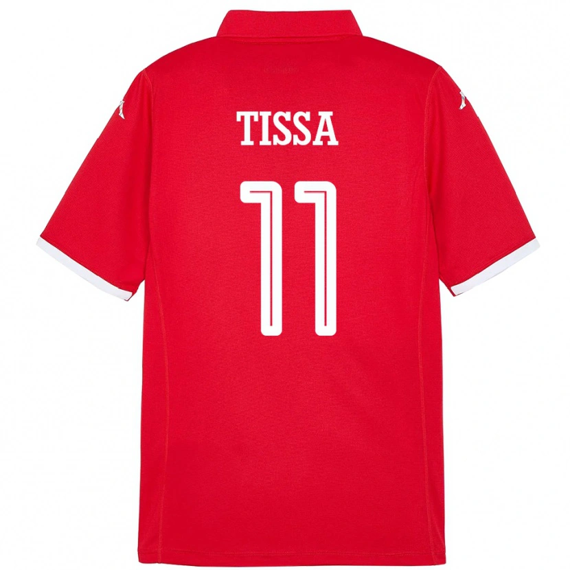 Danxen Dame Tunisia Wassim Tissa #11 Rød Hjemmetrøye Drakt Trøye 24-26 Skjorter T-Skjorte