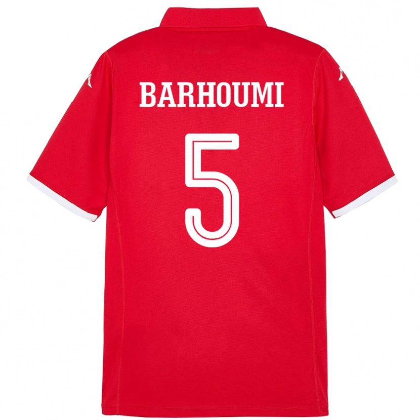 Danxen Dame Tunisia Jasmina Barhoumi #5 Rød Hjemmetrøye Drakt Trøye 24-26 Skjorter T-Skjorte