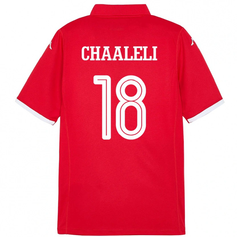 Danxen Dame Tunisia Ghaliene Chaaleli #18 Rød Hjemmetrøye Drakt Trøye 24-26 Skjorter T-Skjorte
