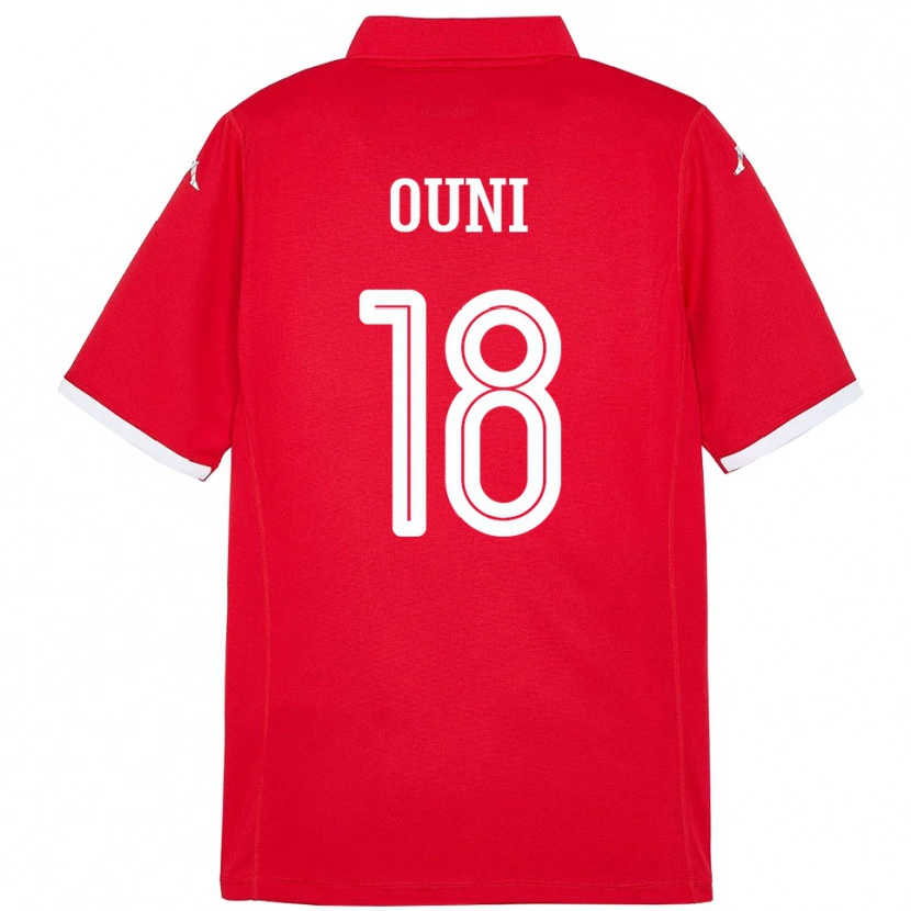 Danxen Dame Tunisia Samia Ouni #18 Rød Hjemmetrøye Drakt Trøye 24-26 Skjorter T-Skjorte
