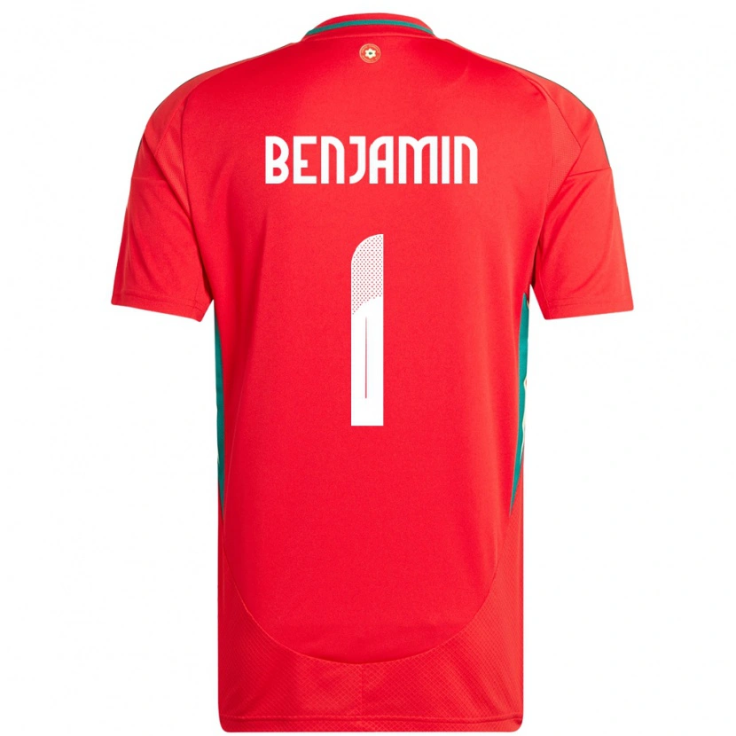 Danxen Dame Wales Lewys Benjamin #1 Rød Hjemmetrøye Drakt Trøye 24-26 Skjorter T-Skjorte