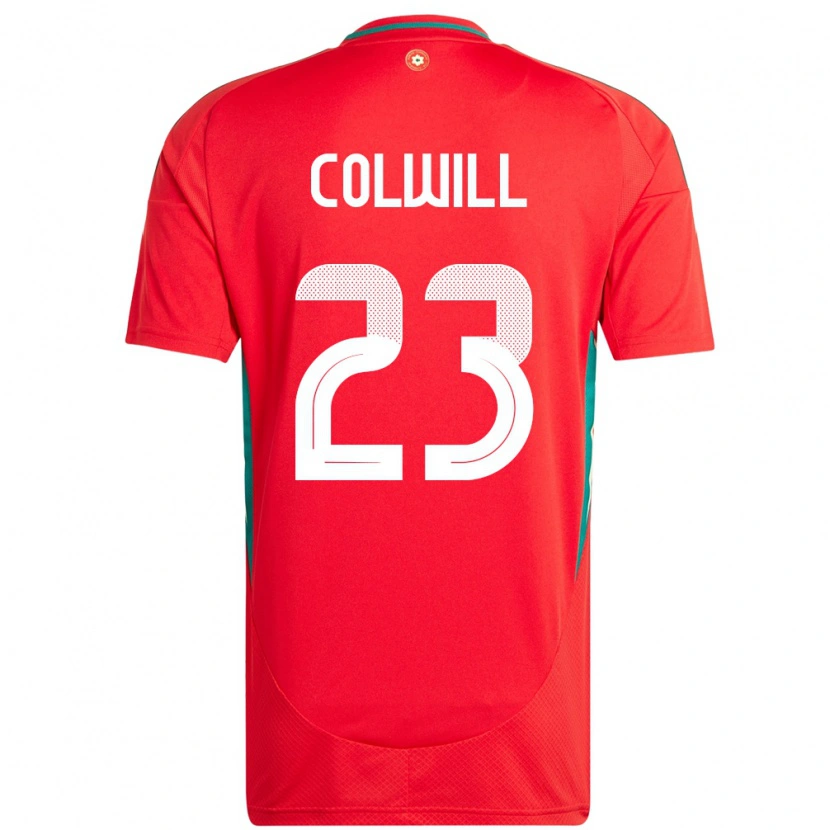 Danxen Dame Wales Joel Colwill #23 Rød Hjemmetrøye Drakt Trøye 24-26 Skjorter T-Skjorte