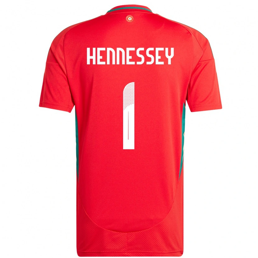 Danxen Dame Wales Wayne Hennessey #1 Rød Hjemmetrøye Drakt Trøye 24-26 Skjorter T-Skjorte