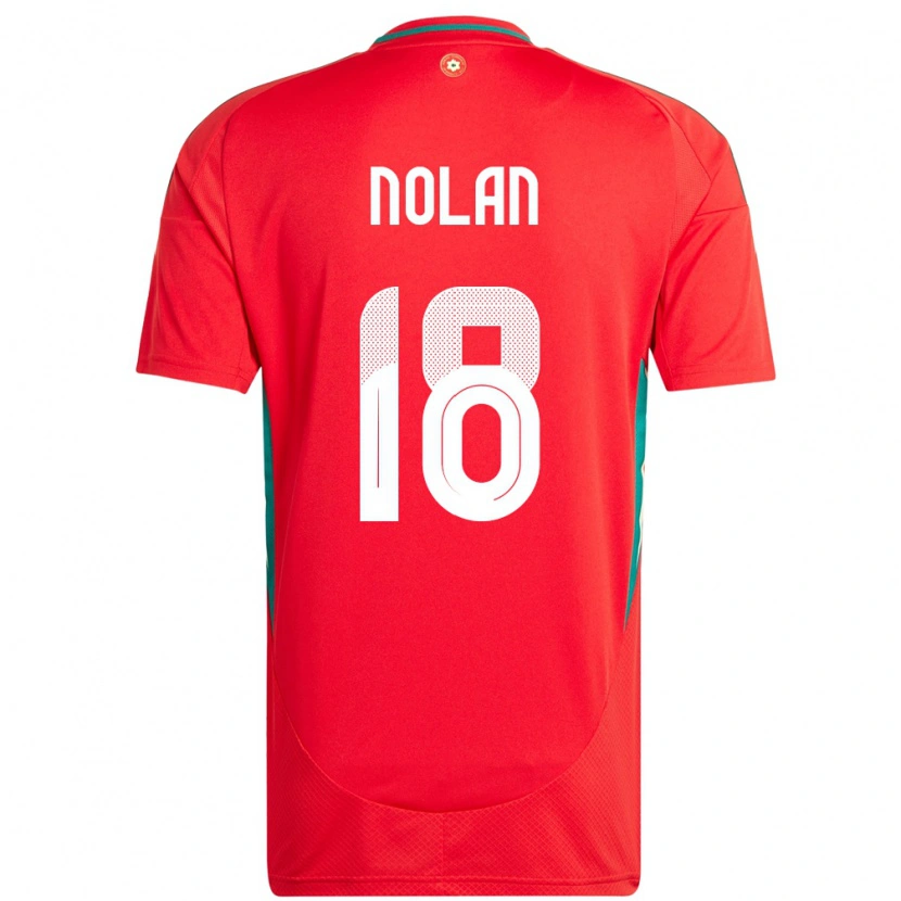 Danxen Dame Wales Kylie Nolan #18 Rød Hjemmetrøye Drakt Trøye 24-26 Skjorter T-Skjorte