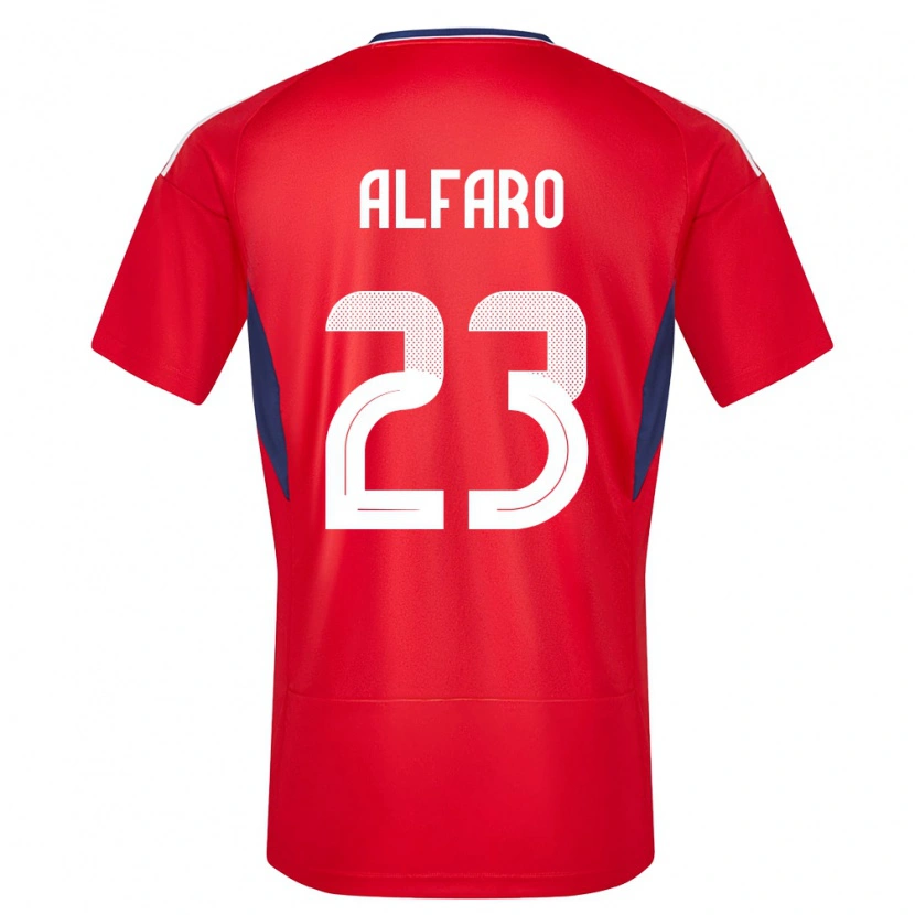 Danxen Dame Costa Rica Marshall Alfaro #23 Rød Hjemmetrøye Drakt Trøye 24-26 Skjorter T-Skjorte