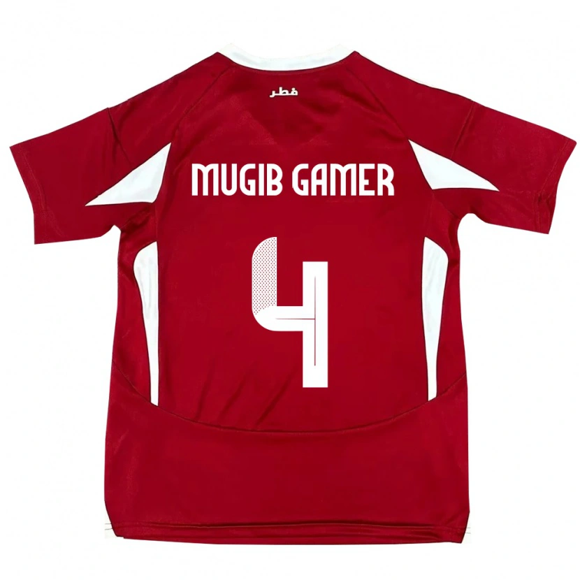 Danxen Dame Qatar Abdalla Mugib Gamer #4 Rød Hjemmetrøye Drakt Trøye 24-26 Skjorter T-Skjorte