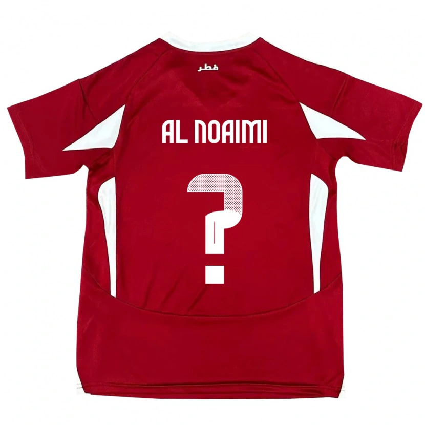 Danxen Dame Qatar Mohammad Al Noaimi #0 Rød Hjemmetrøye Drakt Trøye 24-26 Skjorter T-Skjorte