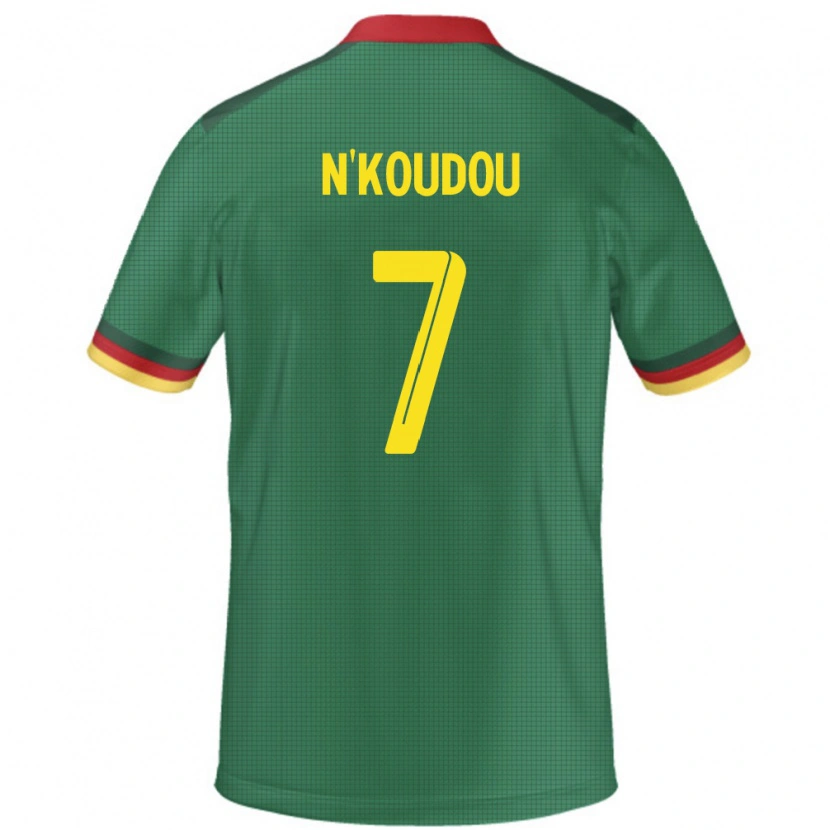 Danxen Dame Kamerun Georges-Kevin N'koudou #7 Grønn Hjemmetrøye Drakt Trøye 24-26 Skjorter T-Skjorte