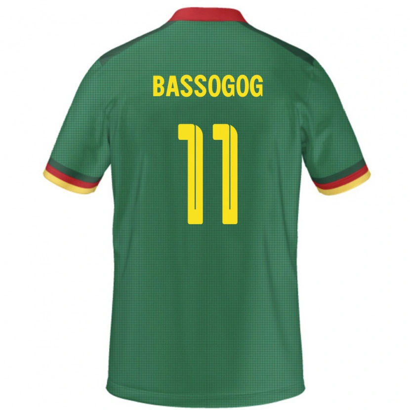 Danxen Dame Kamerun Christian Bassogog #11 Grønn Hjemmetrøye Drakt Trøye 24-26 Skjorter T-Skjorte