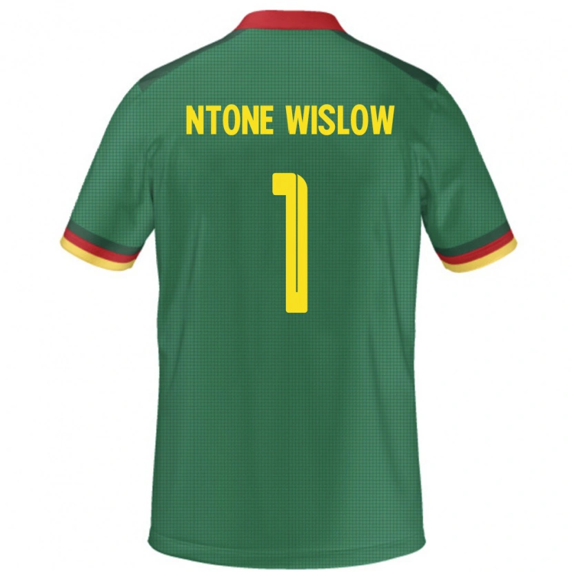 Danxen Dame Kamerun Junior Hecube Ntone Wislow #1 Grønn Hjemmetrøye Drakt Trøye 24-26 Skjorter T-Skjorte