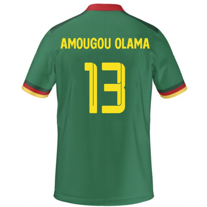 Danxen Dame Kamerun Maurel Amougou Olama #13 Grønn Hjemmetrøye Drakt Trøye 24-26 Skjorter T-Skjorte