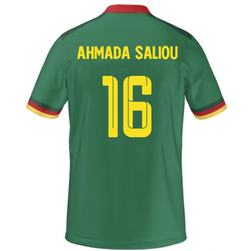 Danxen Dame Kamerun Mamoudou Ahmada Saliou #16 Grønn Hjemmetrøye Drakt Trøye 24-26 Skjorter T-Skjorte