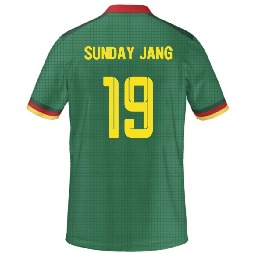 Danxen Dame Kamerun Junior Sunday Jang #19 Grønn Hjemmetrøye Drakt Trøye 24-26 Skjorter T-Skjorte