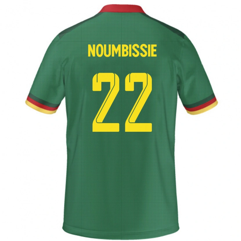 Danxen Dame Kamerun Stéphane Noumbissie #22 Grønn Hjemmetrøye Drakt Trøye 24-26 Skjorter T-Skjorte