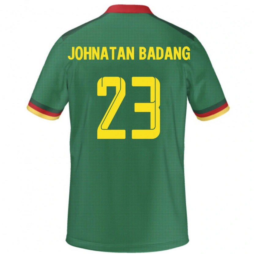 Danxen Dame Kamerun Cédric Johnatan Badang #23 Grønn Hjemmetrøye Drakt Trøye 24-26 Skjorter T-Skjorte