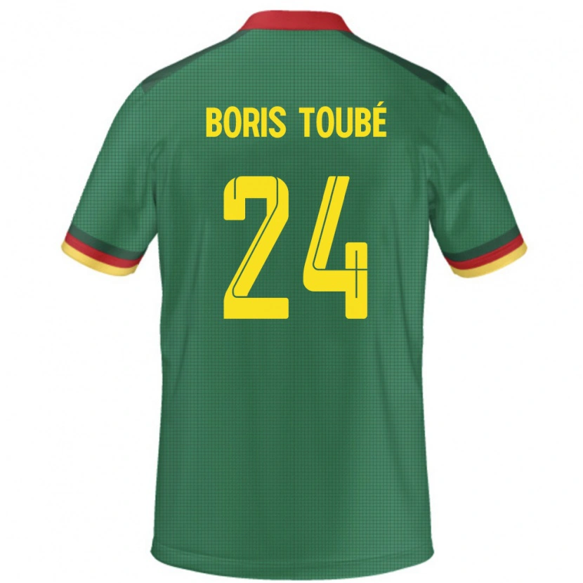 Danxen Dame Kamerun Godefroy Christopher Boris Toubé #24 Grønn Hjemmetrøye Drakt Trøye 24-26 Skjorter T-Skjorte